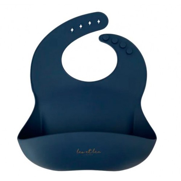 Bavoir Silicone Deep Blue